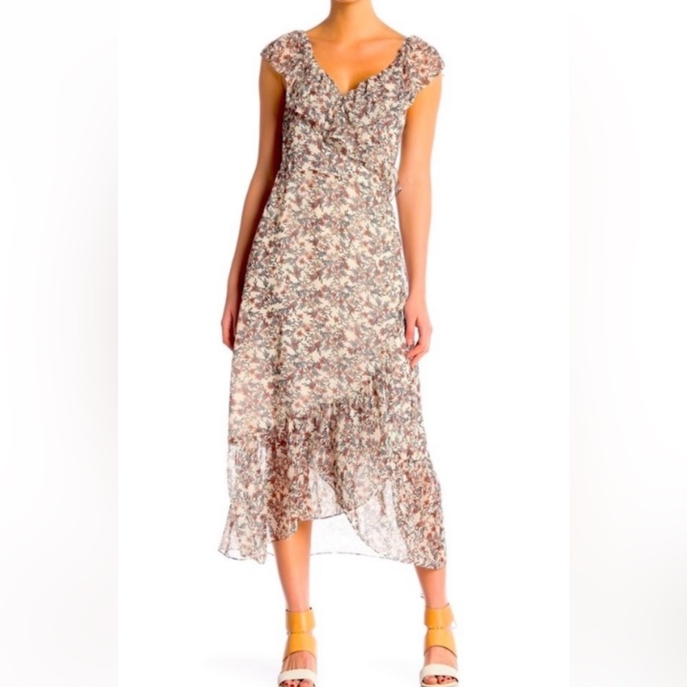 Rebecca Minkoff Floral V-Neck Maxi Dress